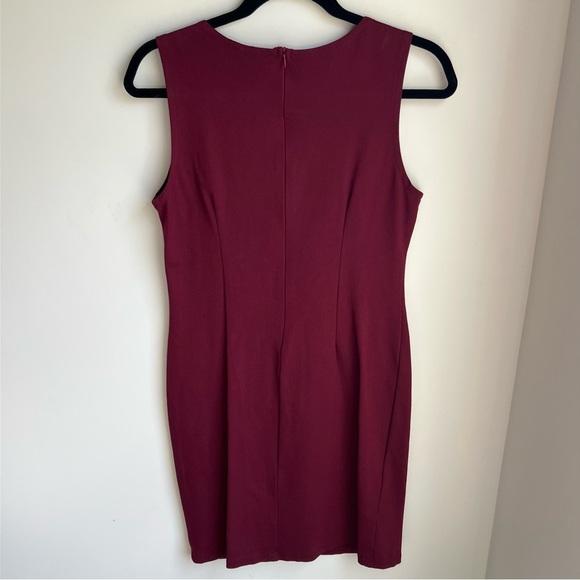 Garnet Pleated Ruched Mini Cocktail Dress - Picture 5 of 10